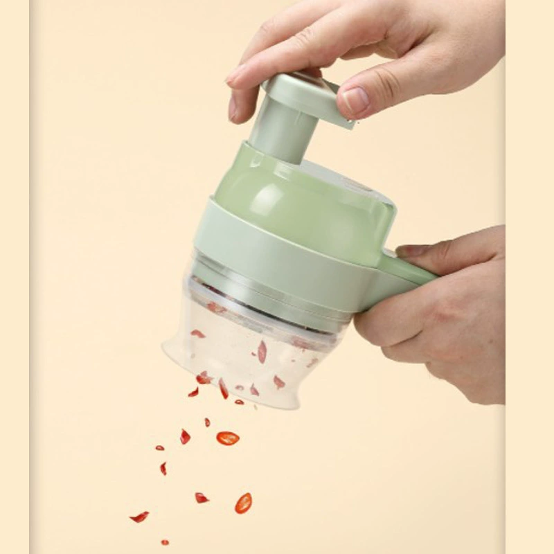 Gatling Cutting Vegetables Home Multifunctional Capped Machine Wireless Electric Drot Mud Slice Artifact Kitchen Cooking Machine