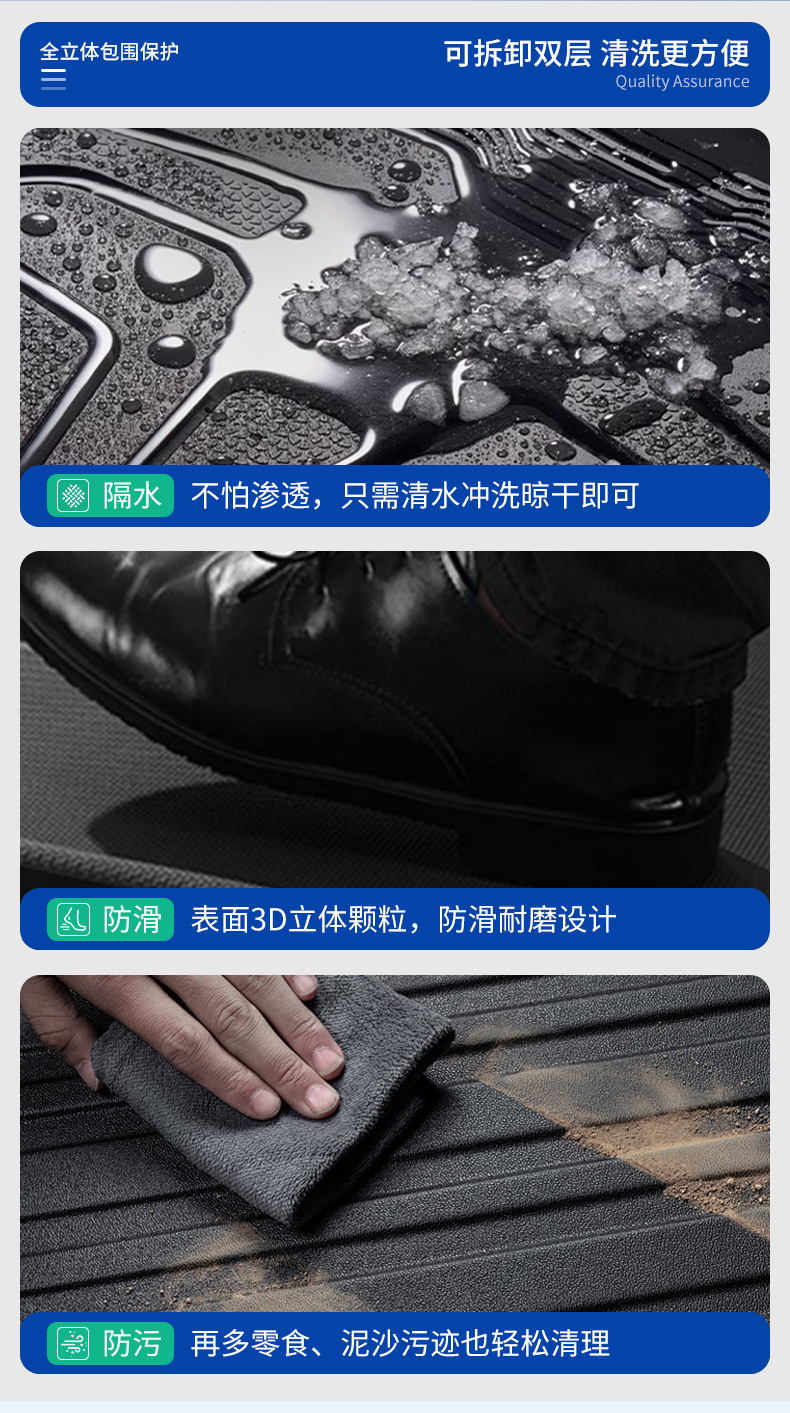 Suitable for Volkswagen Tiguan L7 7-Seater 19-23 Kodiaq 7-Seater Style Tpe Car Floor Mats
