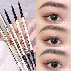 Jomeel細緻雙頭自然持妝眉筆精細防水防汗眉刷持妝一字霧眉初學者