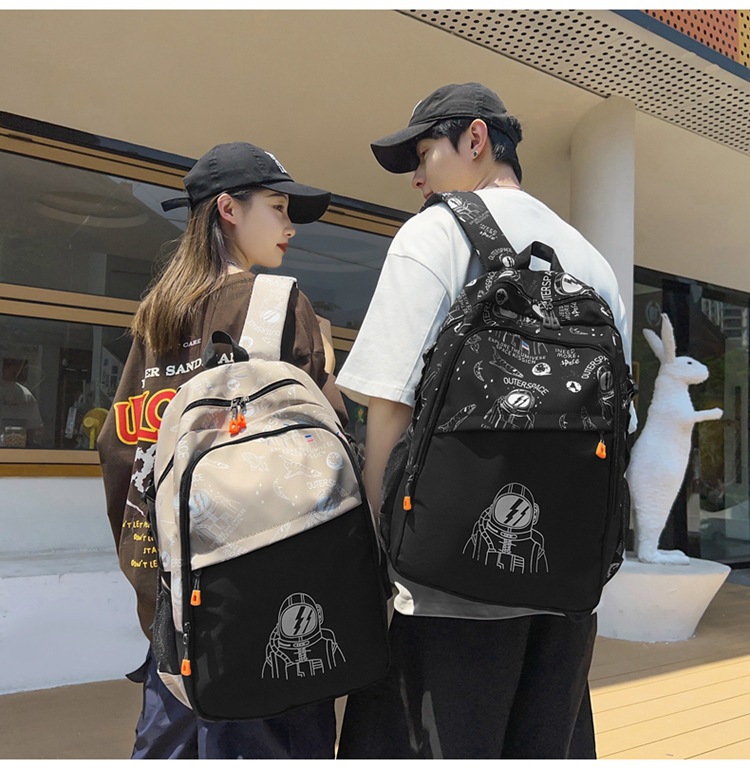 Unisex Geometric Nylon Zipper Fashion Backpack School Backpack display picture 5