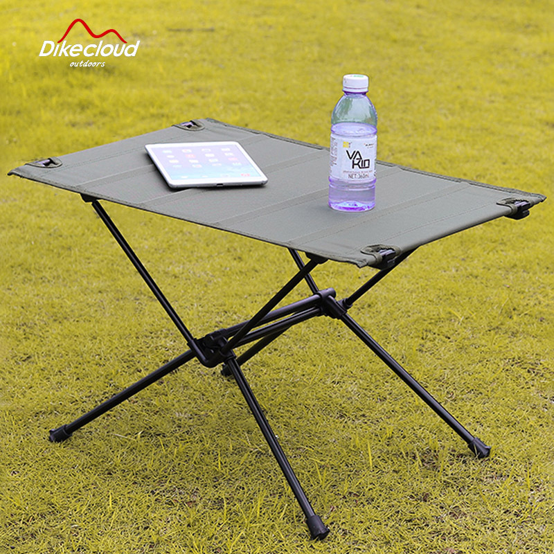 Aleación de aluminio mesa plegable y silla taburete barbacoa al aire libre camping picnic al aire libre Mesa portátil súper ligero mesa plegable