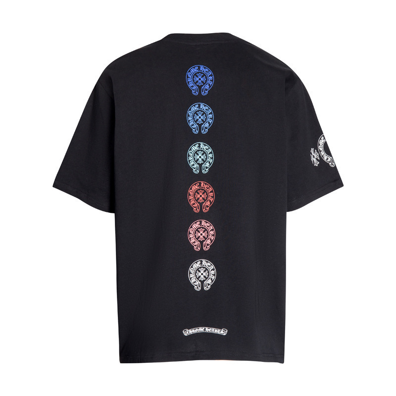 クロムハーツ カラークロスプリント半袖Tシャツ 男女兼用 25クロスボーダー 正規版|undefined