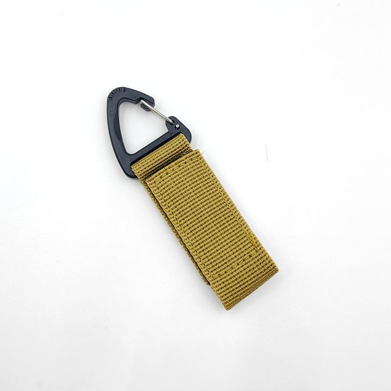 Táctico al aire libre de nylon mochila cinta colgante hebilla multifuncional solo punto triángulo accesorios mosquetón clave Ventas Directas la fábrica
