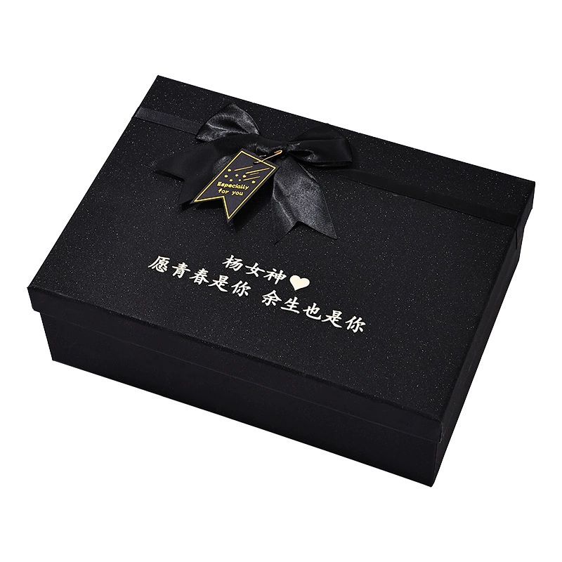 Black big gift box for men and women, Birthday gift
