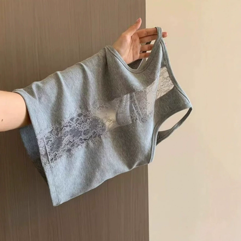 Весна и лето новый французский сексуальный кружевной лента нагрудный коврик маленький камзол жилет для женщин