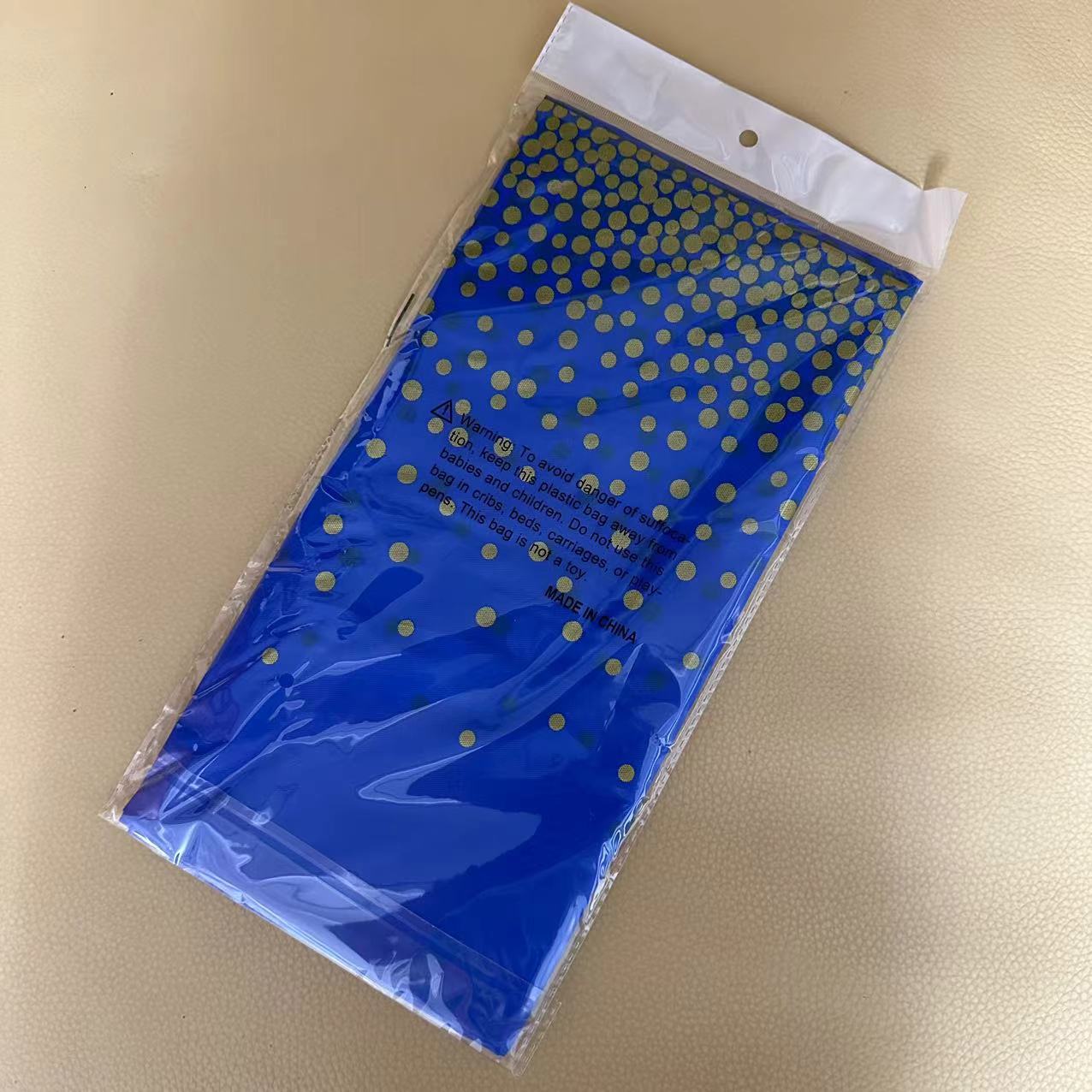 Mantel desechable para Amazon con pequeños puntos dorados/plateados