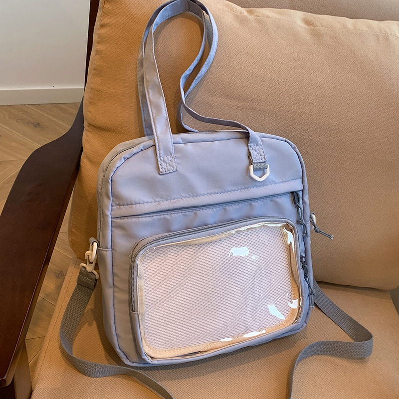 Bolsa de hombro japonesa de alto valor para mujeres 2024 otoño nuevo estilo en la universidad viento gran capacidad bolsa de mano