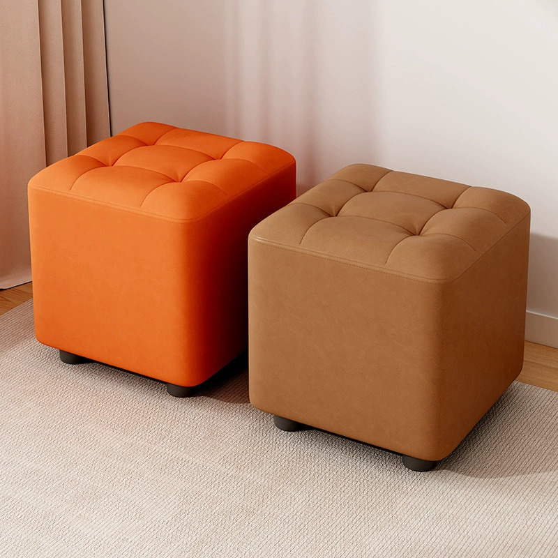 Маленький табурет для домашнего использования, прочный и долговечный табурет для переобувания, удобная скамейка для сидения, низкий табурет для гостиной с ощущением высокого класса, табурет для дивана-журнального столика.