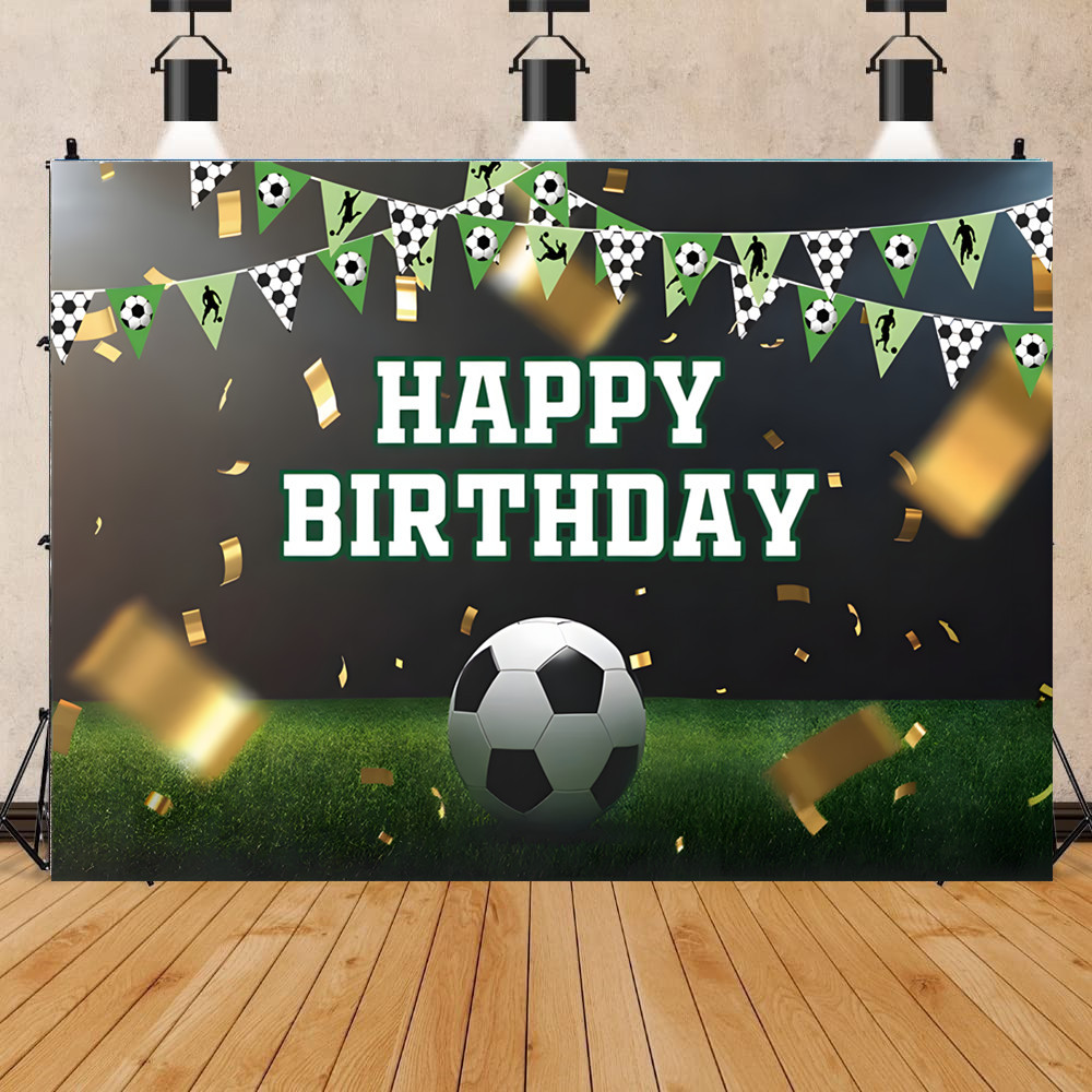 Fútbol transfronterizo decoración de cumpleaños tema de fiesta globo tela de fondo Copa del Mundo nuevo fondo de fotos