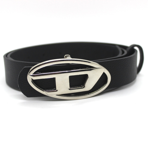 Trendy new D letter oval metal snap button for men and women, versatile decorative belt, fashion matching, factory direct sale