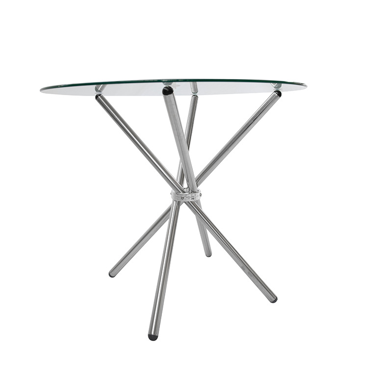 Mesa de comedor de vidrio temperado personalizada mesa de comedor de vidrio temperado lujoso mesa de negociación de alta calidad mesa de comedor casera silla
