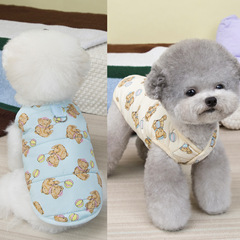 宠物服装秋冬季加厚棉衣泰迪比熊猫咪小型犬保暖狗狗衣服冬天马甲