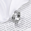 Fashionable ring stainless steel, zirconium, European style, wholesale