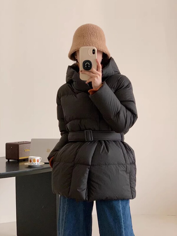 冬季新款加厚气质收腰显瘦羽绒服女短款修身高级感90白鸭绒欧货|undefined