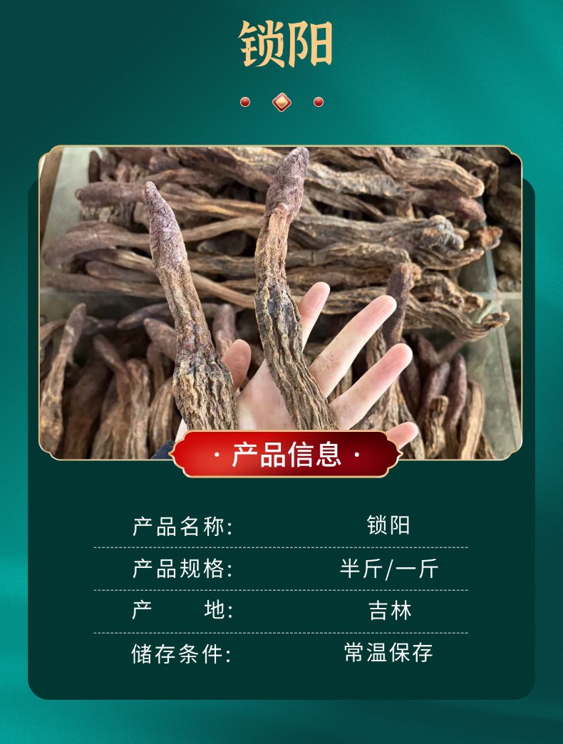 Dried Cynomorium Songaricum Suoyang Herb for Traditional Soup and Decoction key features