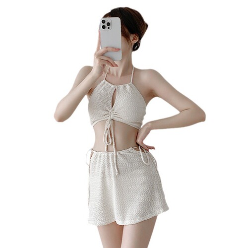 [Hot Selling] Swimsuit Women's Split Bikini Three-piece Sexy High-Quality Hot Spring Push-Up Western Swimsuit