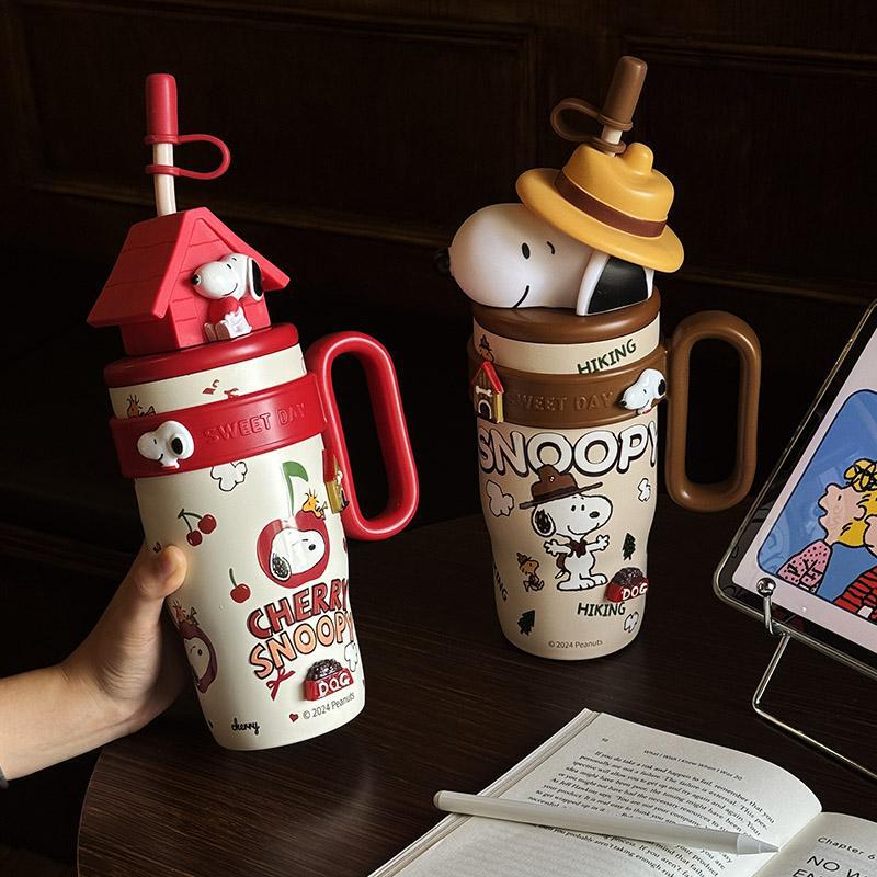 Snoopy Ice Cup Insulated Cold Water Cup 316 Stainless Steel Insulated Cup Cartoon Outdoor Sports Straw Cup Snoopy Ice Cup Insulated Cold Water Cup 316 Stainless Steel Insulated Cup Cartoon Outdoor Sports Straw Cup