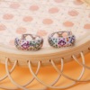 Trend zirconium, earrings, ear clips, European style, diamond encrusted