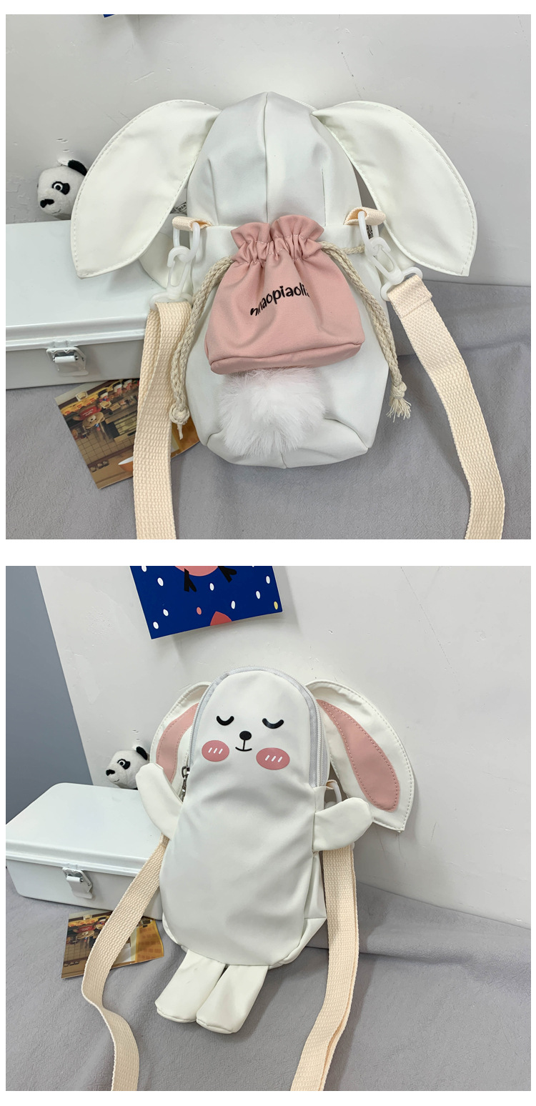 Cartoon Rabbit Wide Strap Shoulder Messenger Bag display picture 9