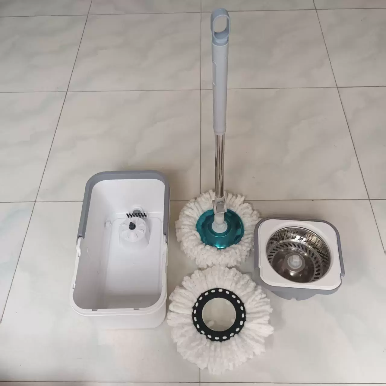 工厂生产双驱动悬浮旋转拖把桶免手洗脱水桶防溅水拖地不留痕