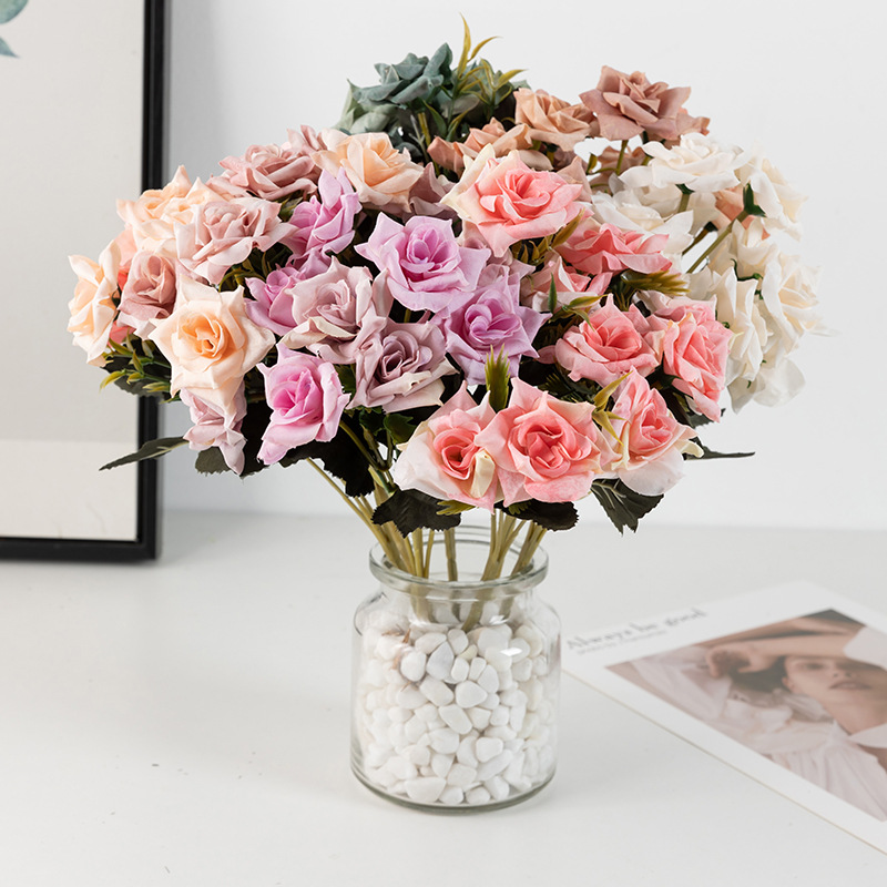 Realistic decorative flowers for home use, photography props for living room, photo shoot props 3
