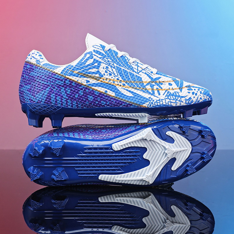 Nuevos zapatos de fútbol transfronterizos de la Copa del Mundo AG de clavos largos de entrenamiento de entrenamiento de estudiantes de competencia baja para hombres TF zapatos de fútbol deportivos de clavos