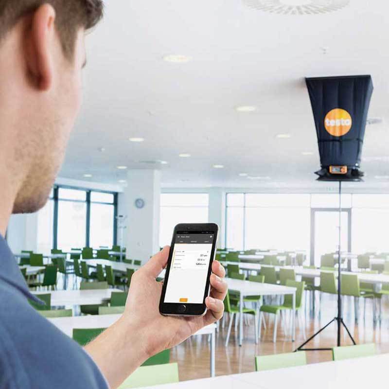 德图testo 420蓝牙版风量罩0563 4200空调洁净室通风系统出风口风