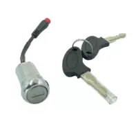 Electric scooter, electric car, lock, waterproof switch key