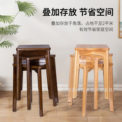 木製スツール家庭用リビングベンチテーブルベンチ原木テーブルベンチ木ベンチレストランはベンチを積み重ねることができる