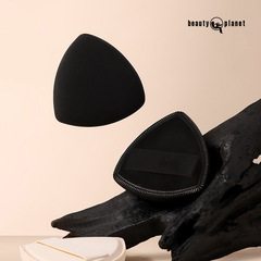 新品黑鳳梨同款三角形氣墊粉撲 透氣海綿不吃粉乾濕兩用粉撲 批發