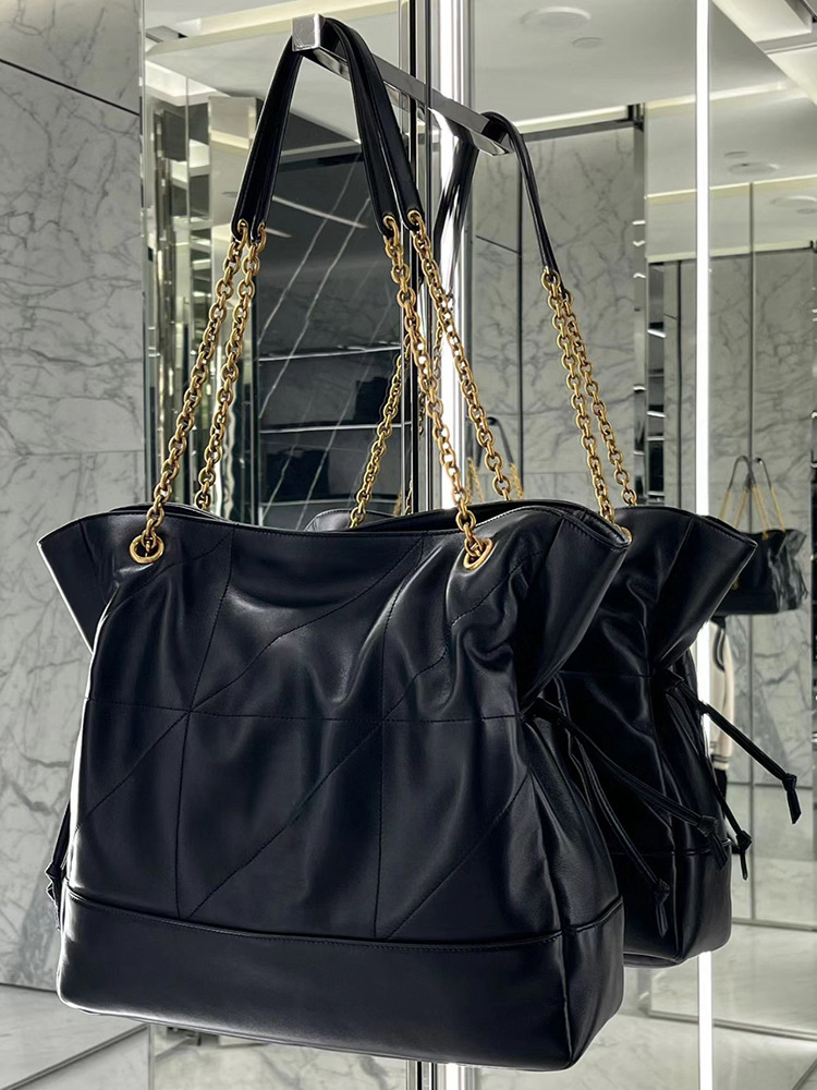 Influenceur de Instagram cu același temperament, geantă de umăr din piele moale cu lanț cu diamante, mărimea mare, pentru timpul liber, pentru naveta_voghion.com