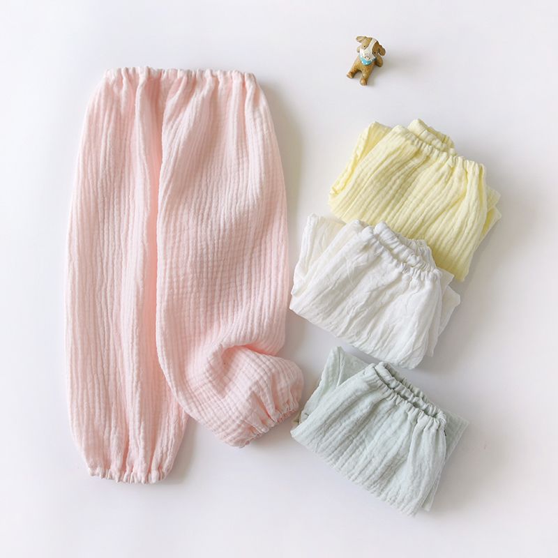 Girls' Anti-Mosquito Pants Summer Boys' Pants 2025 New Baby Boy Pants Thin Baby Boy Summer Outer Wear Pure Cotton Autumn