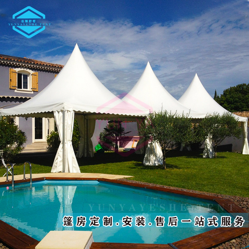 铝合金欧式尖顶帐篷  户外遮阳  商品摊位  展览摊位伸缩式