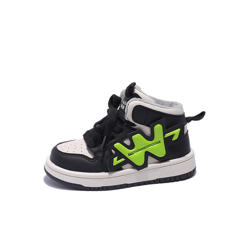 2024 Winter Kinder Board Big Zunge High Top Sport Männer Frauen Samt und Baumwolle warm, modische Lauf_voghion.com