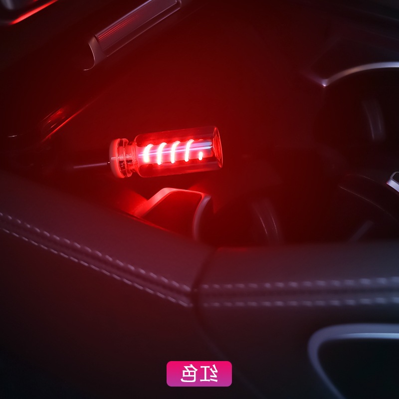 LED espiral transparente tacto USB luz de noche interior del automóvil LED luz de inducción de atmósfera image 8