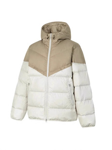 Cross-border down jacket men's new national standard high-grade white duck down color matching hooded thin winter thick warm coat