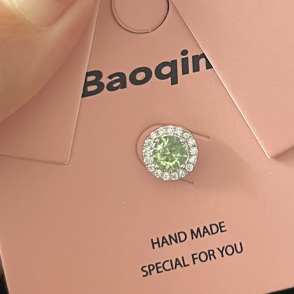 89 라운드 애플 그린 지르코니아