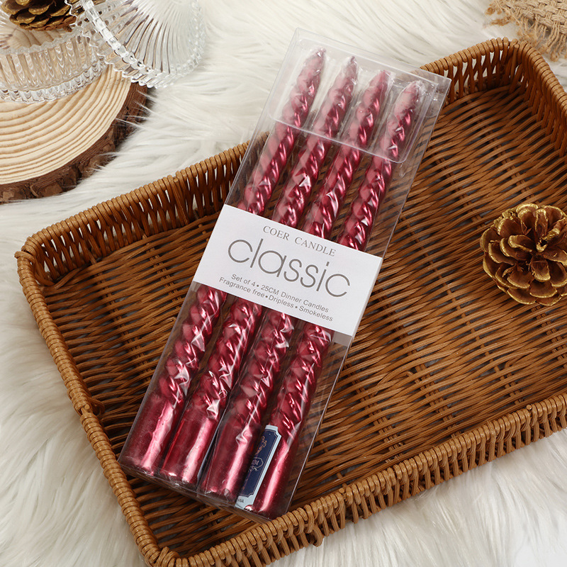 Velas europeas de hilo largo｜Decoración bodas y cenas｜Venta al por mayor
