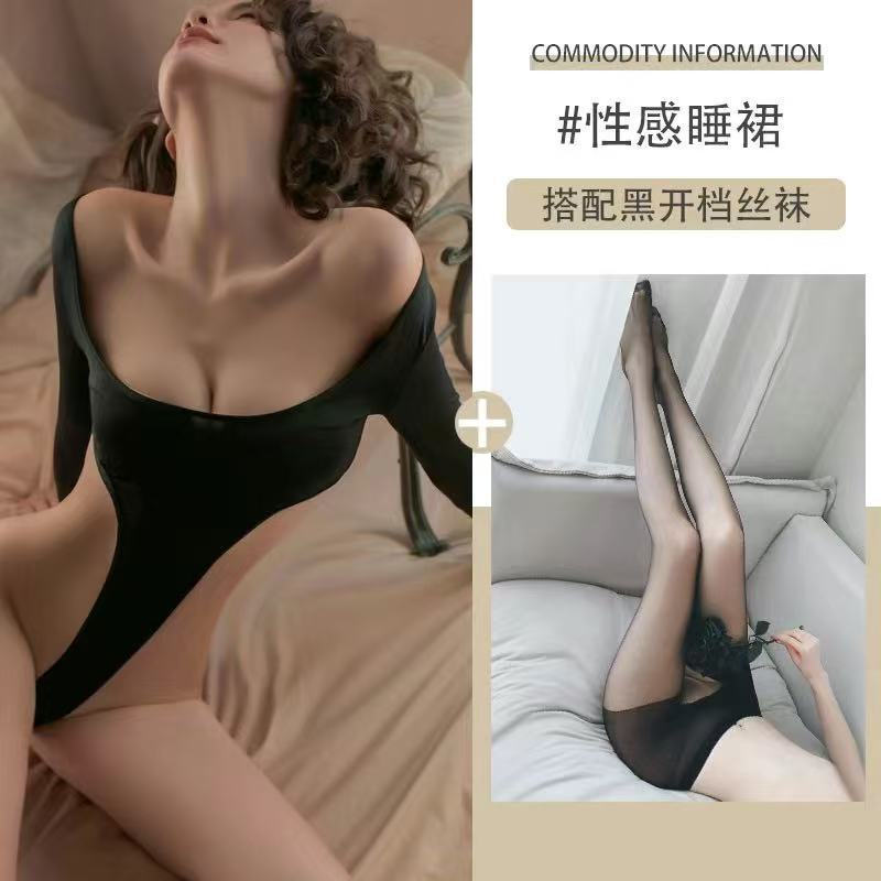 D1020 블랙(원피스) 오픈 블랙 양말