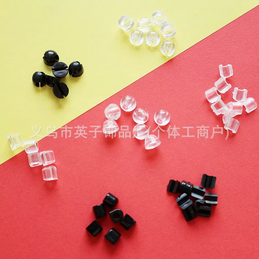 Ручная работа DIY пряжка для волос, кольцо для волос, пряжка, ювелирные аксессуары, пластиковая прозрачная черная резинка, пряжка для волос, пряжка для волос, материал оптом