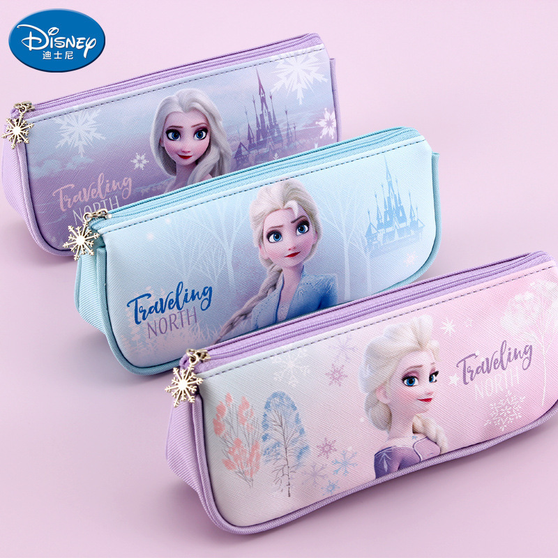 Disney Pencil Case for Elementary School Students, Frozen Elsa Princess, Cute and High-Looking Stationery Box, Pencil Case for Middle School Students Disney Pencil Case for Elementary School Students, Frozen Elsa Princess, Cute and High-Looking Stationery Box, Pencil Case for Middle School Students
