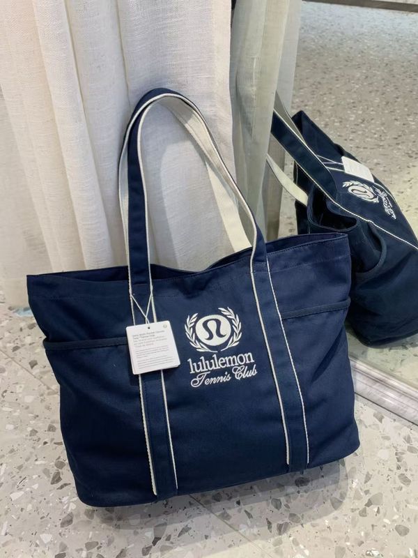 lululemon20L 大容量 シングルショルダー テニス キャンバスバッグ トートバッグ ポータブル カジュアル 旅行 スポーツ 防水 レディース|undefined