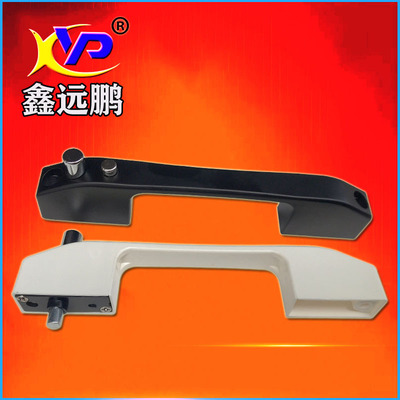 金剛網紗窗鎖三趟兒童防護窗塑料隱形執手三推窗紗壹體把手鎖