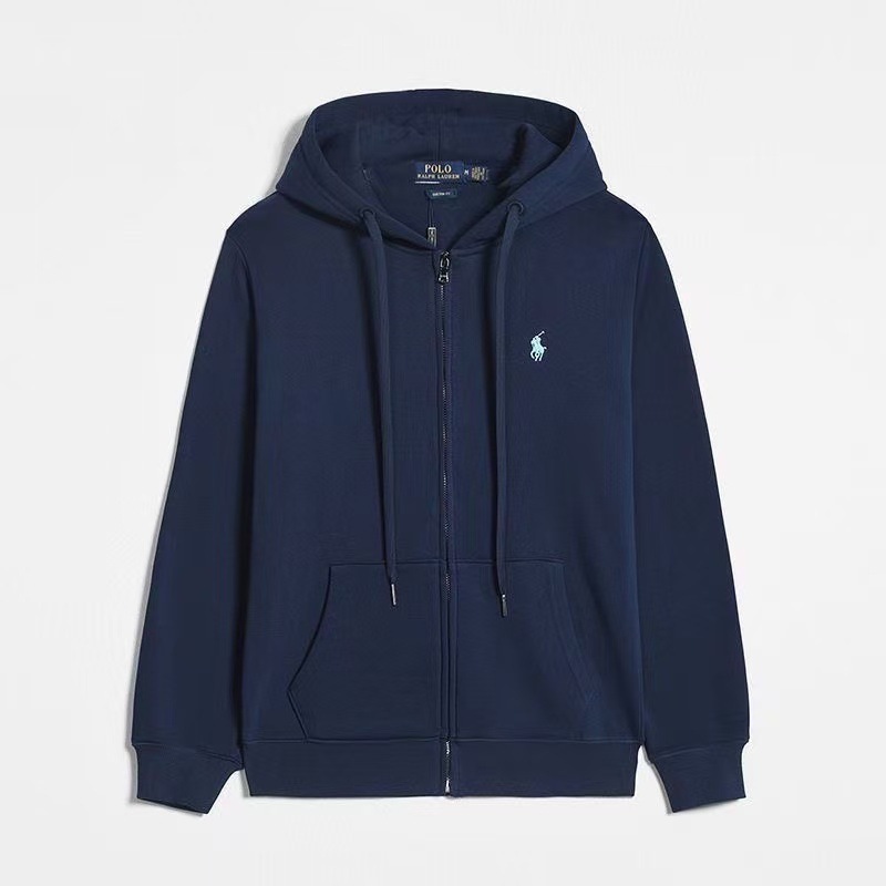 Polo Ralph Lauren Zip-Up Hooded Jacket Navy