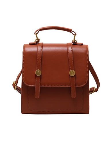 Retro texture casual versatile small bag female student class commuting backpack  summer popular student bag