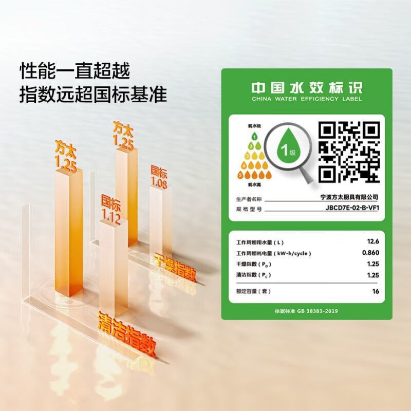 Fotile 02-Vf1 Dishwasher Embedded Household 17 Sets of Intelligent Large-Capacity Dishwashing Default Items Others