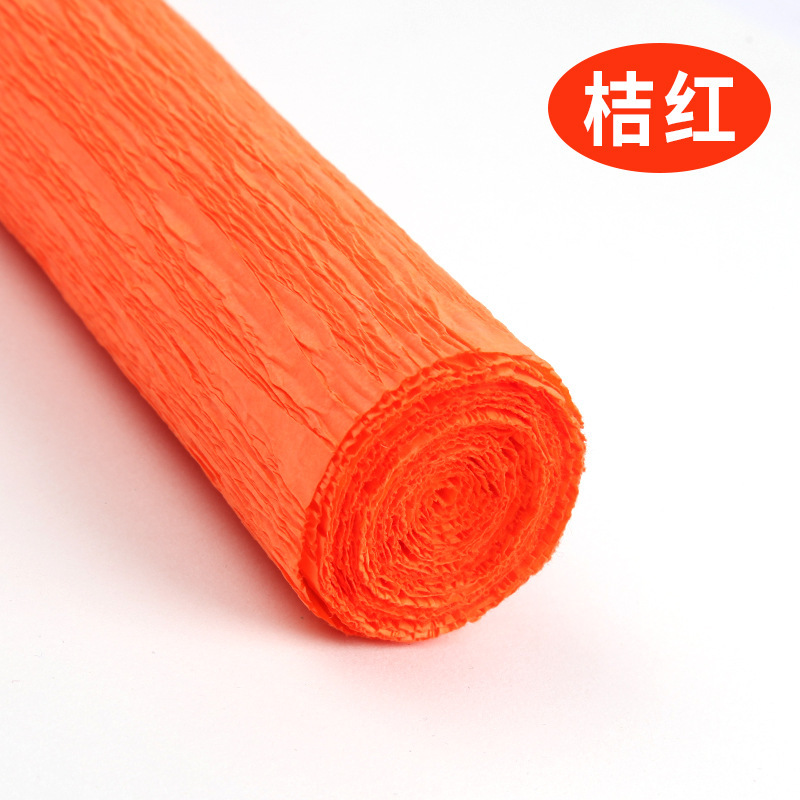 縁取り紙カラー厚手シワ紙手作り花制作材料紙diyシワ紙バラ手作り折り紙|undefined
