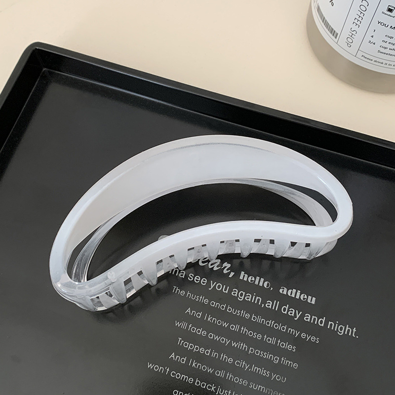 Gran pinza de pelo de alta calidad horquilla femenina ins Corea del Sur horquilla tocado de pelo de acrílico Placa de agarre de pelo clip de tiburón al por mayor