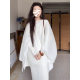 Miyake 2024 Autumn New High-end Fashion suit Women's All-match Casual Blouse Jacket Simple Solid Color dress