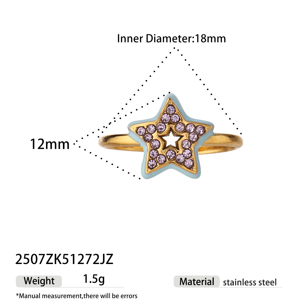 Anillo de acero inoxidable de alta calidad ligero de lujo, anillo de titanio incrustado con zircon de mano no se desvanece